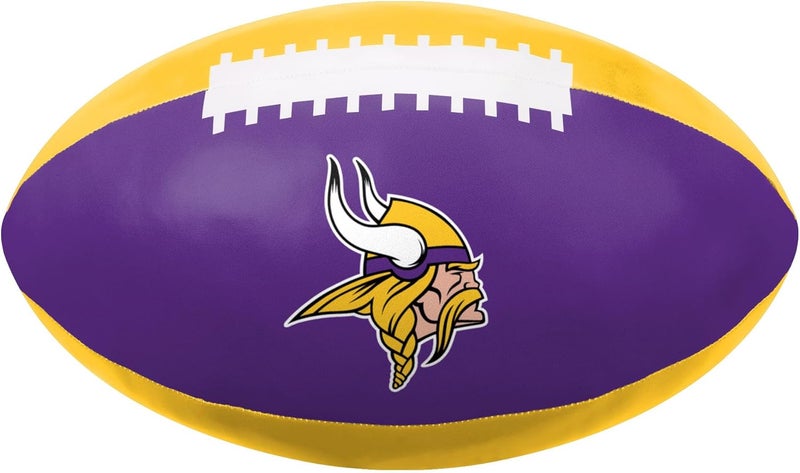 FOCO NFL Unisex-Adult NFL Team Logo Squish Soft Ball 12" PVC Football - Image 1